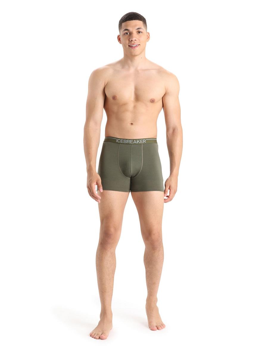 Icebreaker Merino Anatomica Boxers Miesten Alusvaatteet Oliivinvihreä | FI 1313EBCX